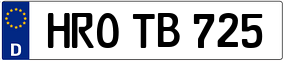 Trailer License Plate